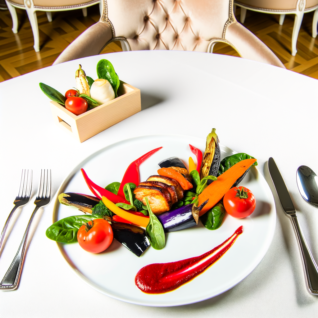 Plato de comida sin gluten en un restaurante de Valladolid